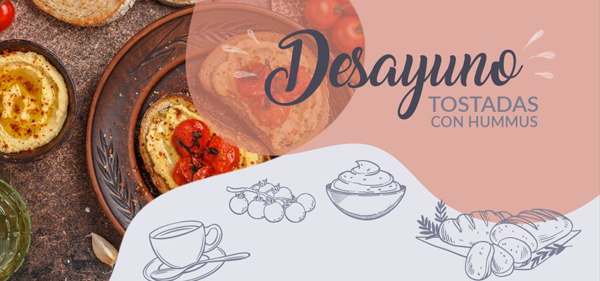 Imagen de Tostadas de hummus