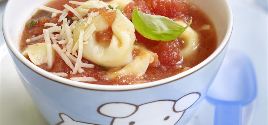 Imagen de Sopa de tortellini y queso