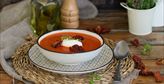Imagen de Sopa fría de tomate con quenelle de queso fresco