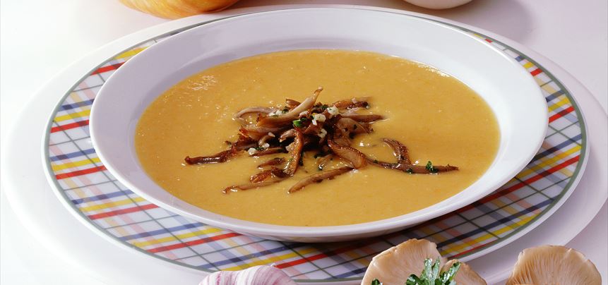 Imagen de Crema de alubias con setas