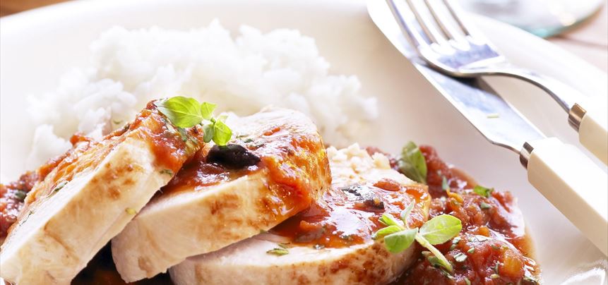 Imagen de Medallones de pavo con olivas