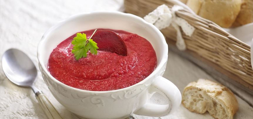 Imagen de Crema de remolacha con vinagre balsámico