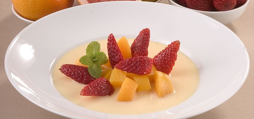 Imagen de Sopa fría de cítricos y frutas