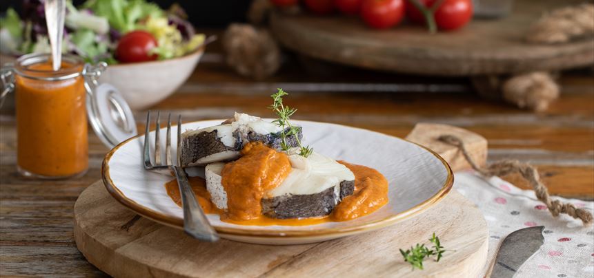 Imagen de Merluza con salsa ligera de verduras