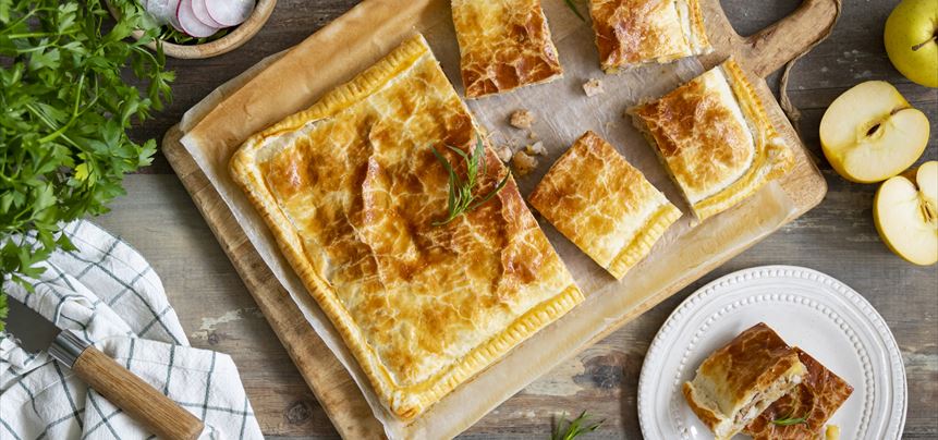 Imagen de Hojaldre de pollo y manzana