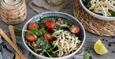 Imagen de Ensalada de lentejas y soja con salsa de yogur