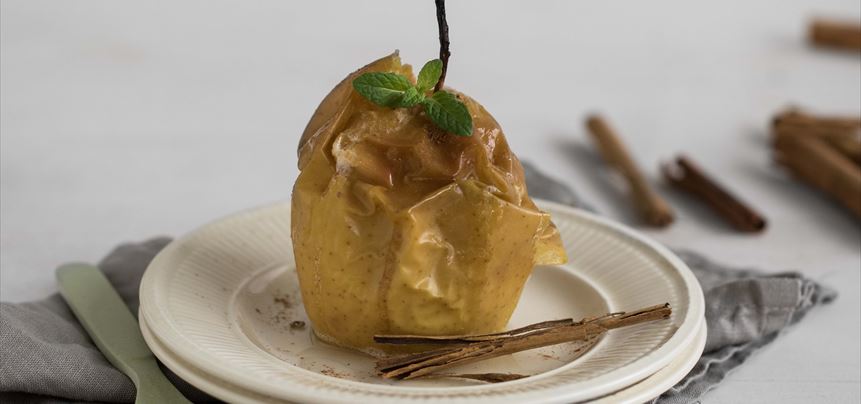 Imagen de Manzanas asadas con canela