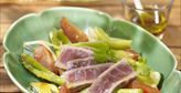Imagen de Atún fresco con verduras al horno