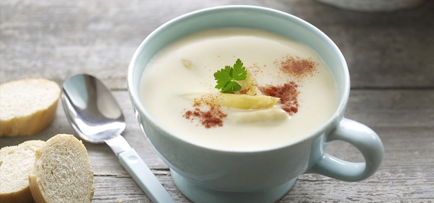 Imagen de Crema de espárragos y pimentón