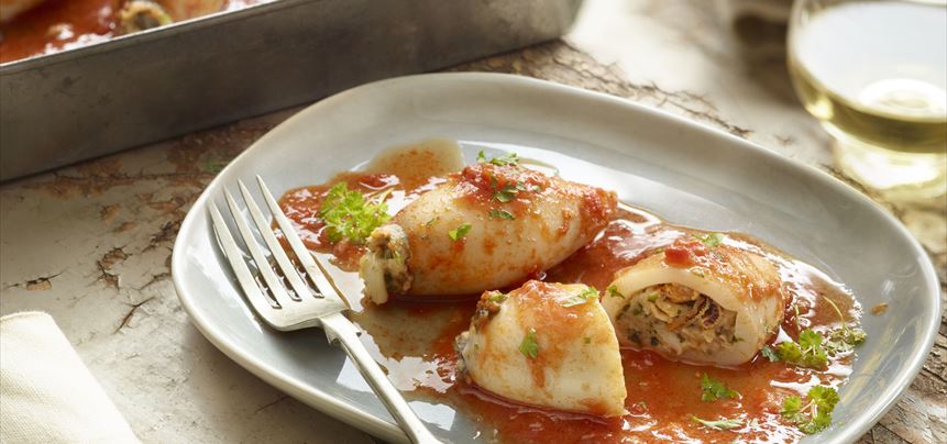 Imagen de Calamares rellenos de mejillones