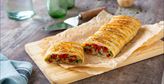 Imagen de Trenza de hojaldre rellena de verduras asadas