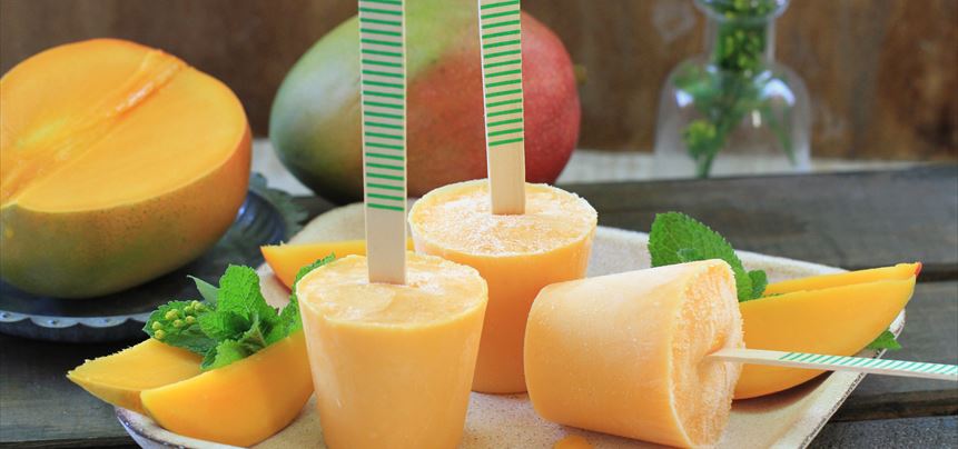 Imagen de Polos de mango y leche condensada