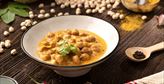 Imagen de Garbanzos al curry con coco