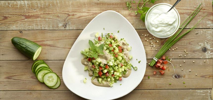 Imagen de Ensalada de pepino y yogur