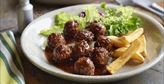 Imagen de Albóndigas vegetarianas con salsa de mostaza y miel