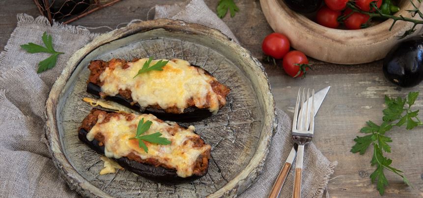 Imagen de Berenjenas rellenas de carne picada