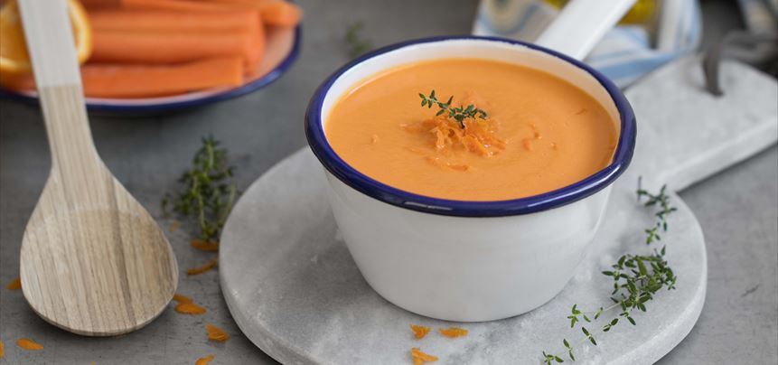 Imagen de Crema de zanahorias a la naranja