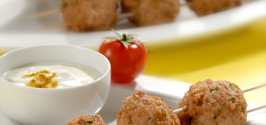 Imagen de Albóndigas de pavo con salsa de yogur