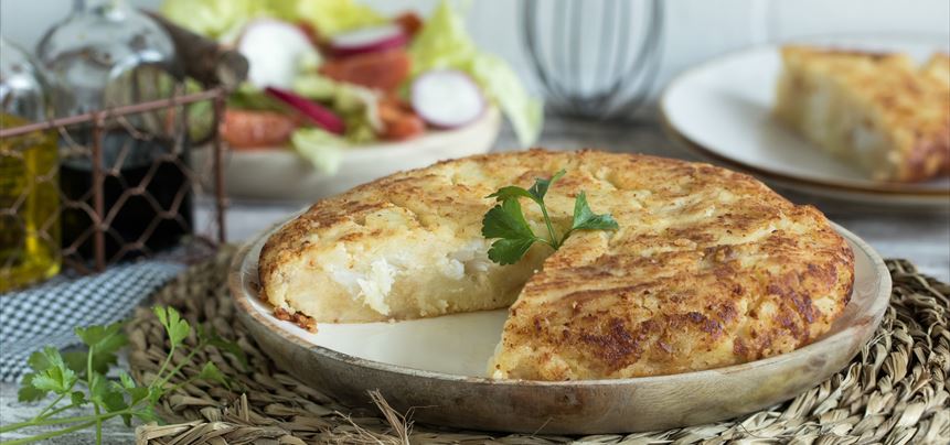 Imagen de Tortilla de patatas y bacalao