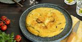 Imagen de Tortilla de patatas vegana con calabacín