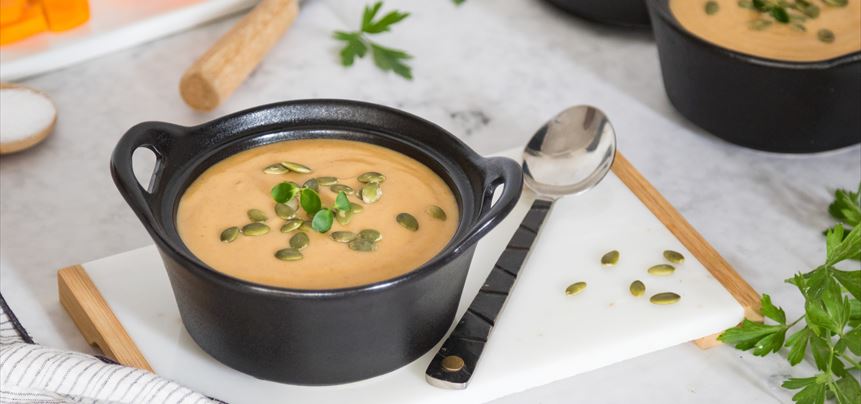 Imagen de Crema de calabaza y quinoa