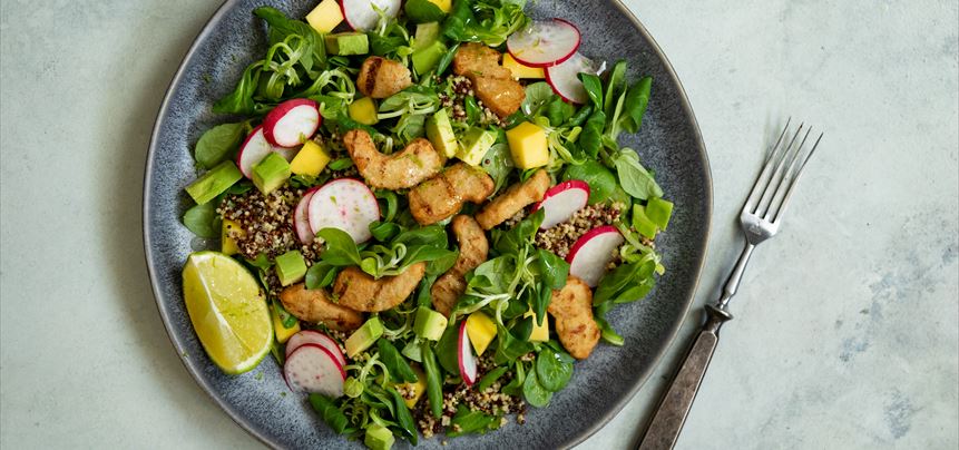 Imagen de Ensalada de bocaditos con quinoa y mango